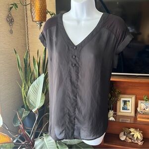 Women's Faux-Button Down Top